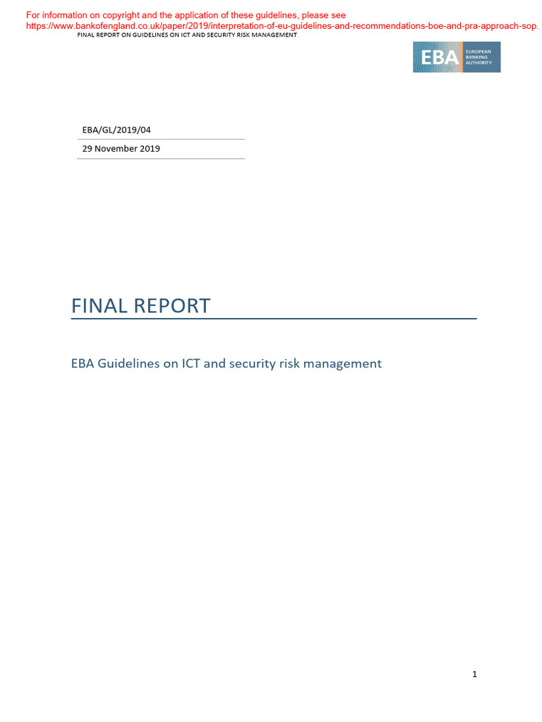 Guidelines On ICT and Security Risk Management | PDF | Information ...