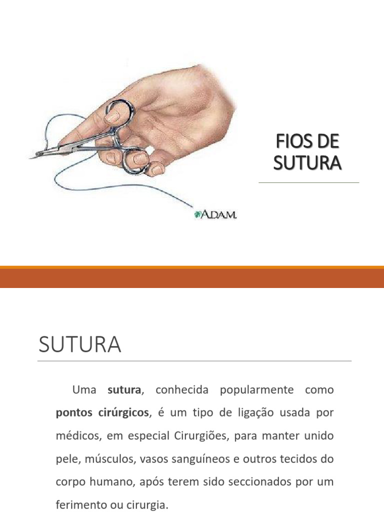 7ª Aula Suturas E Retiradas De Pontos Pdf Nylon Cura