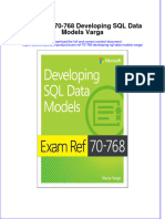 Textbook Ebook Exam Ref 70 768 Developing SQL Data Models Varga All Chapter PDF