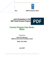 Belize SGP Case Study 2007