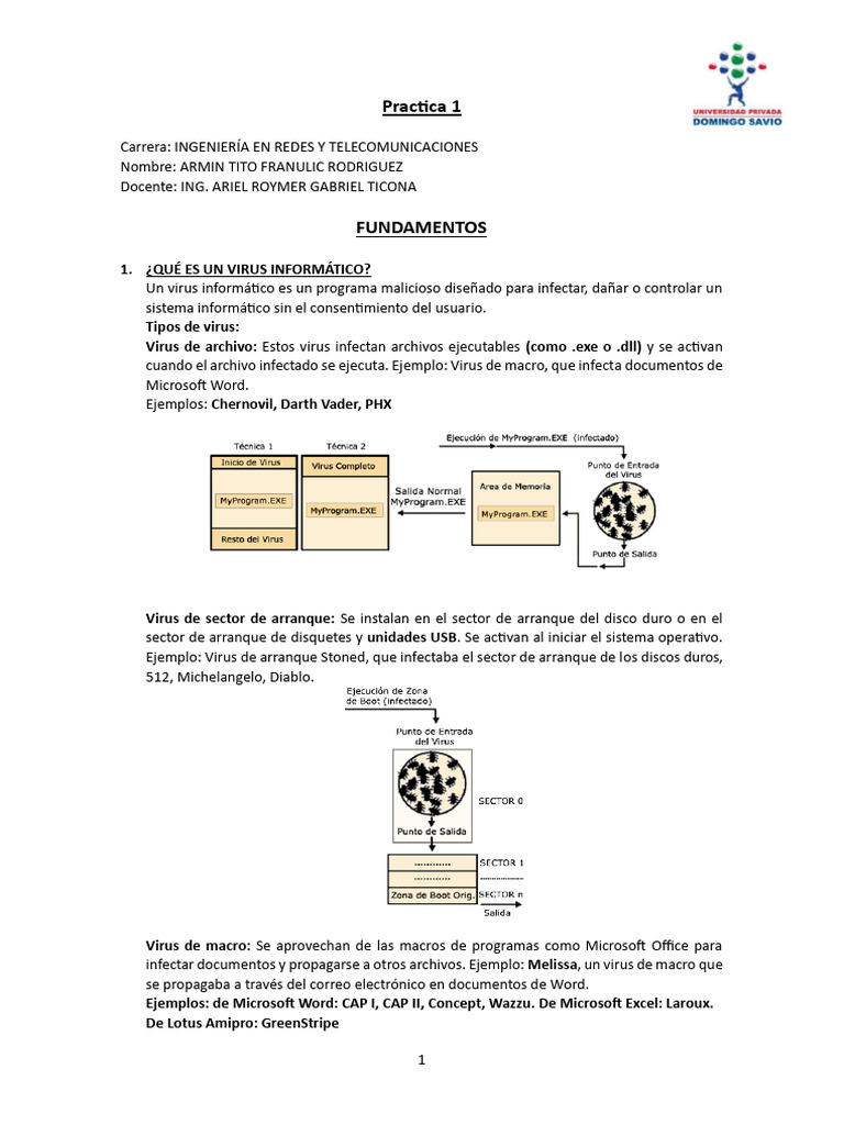 Tipos de Virus y Malware Informático | PDF | Malware | Virus de computadora