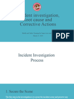 Root Cause and Corrective Actions