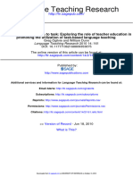 Taking Teacher Education To Task Exploring The Role of Teacher Education in Promoting The Utilization of Task-Based Language Teaching