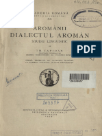 Theodor Capidan - Aromanii - Dialectul Aroman