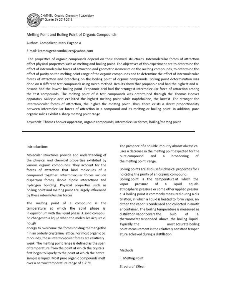 Lab report org download free pdf liquids melting point