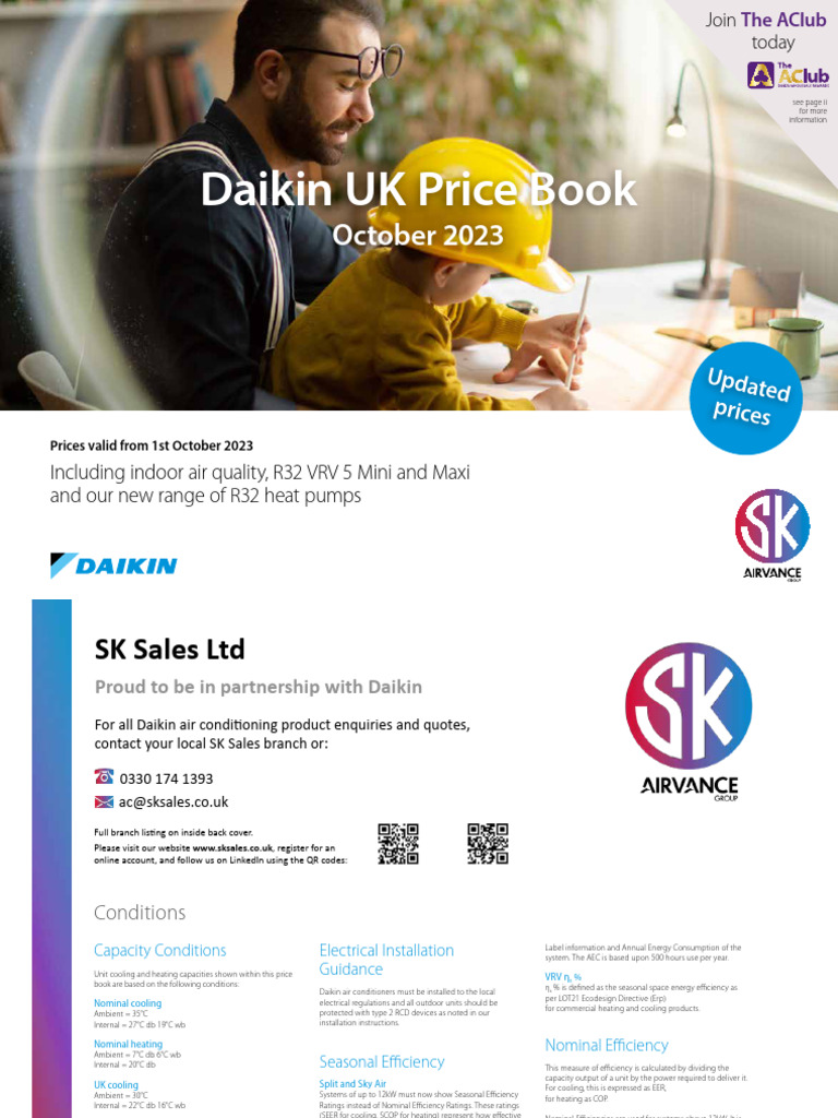 Prices Daikin Price List July 2021 PDF Heat Pump Air Conditioning