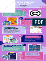 Infografia de Proceso Ilustrada Llamativa Retro Azul Rosa