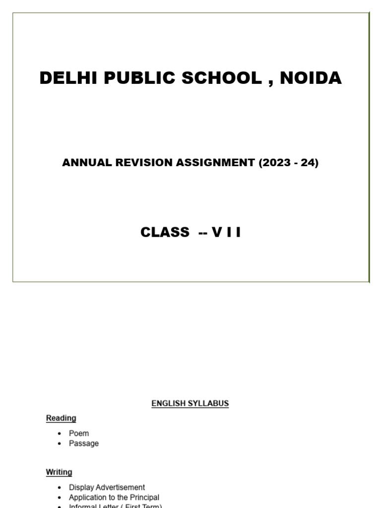 Class 7TH Annual Exam Assignment | PDF | Speed | Incandescent Light Bulb