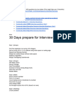 30 Days Prepare For Interview