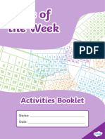 Days of The Week Activities Booklet - TWINKL