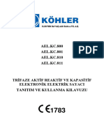 AEL - KC.800-801 Ve AEL - KC.810-811 Kullanma Kılavuzu v1.0