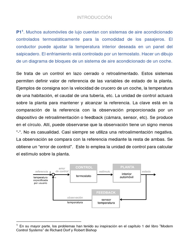 Control 01 Introducción | PDF | Realimentación | Controlador lógico ...