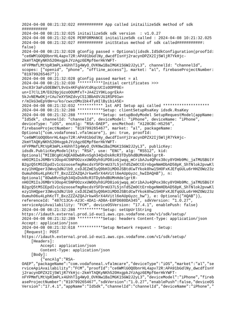 Id sdk logs pdf ios software