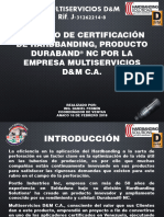 Multiservicios D&M - Resumen Certificación Hardbanding Duraband