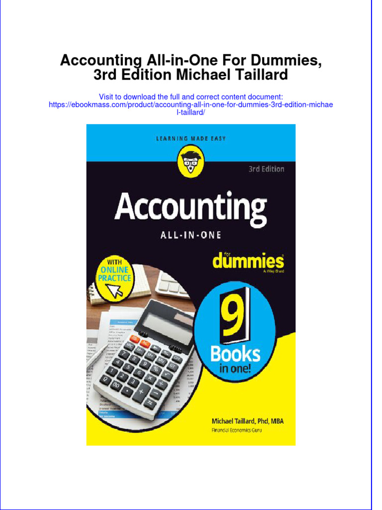 Textbook Ebook Accounting All in One For Dummies 3Rd Edition Michael Taillard All Chapter PDF