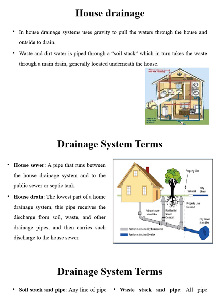 House Drainage | PDF | Sanitary Sewer | Sewage