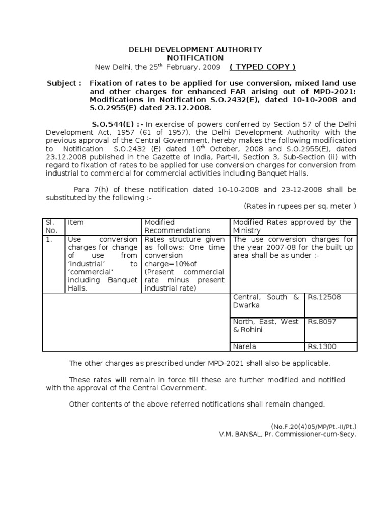 MCD Conversion Charges Overview 2024 | PDF | Government | Government ...
