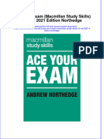 Textbook Ebook Ace Your Exam Macmillan Study Skills 1St Ed 2021 Edition Northedge All Chapter PDF