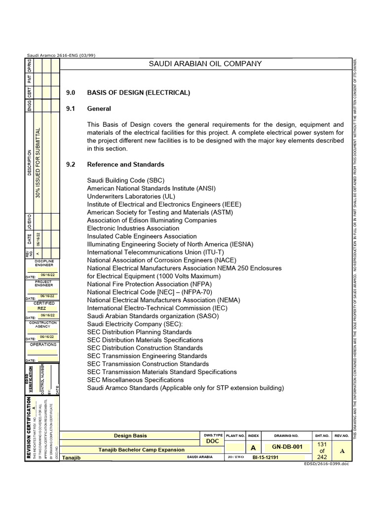 Tanajib Bachelor Camp Expansion Design | PDF | Electrical Substation ...