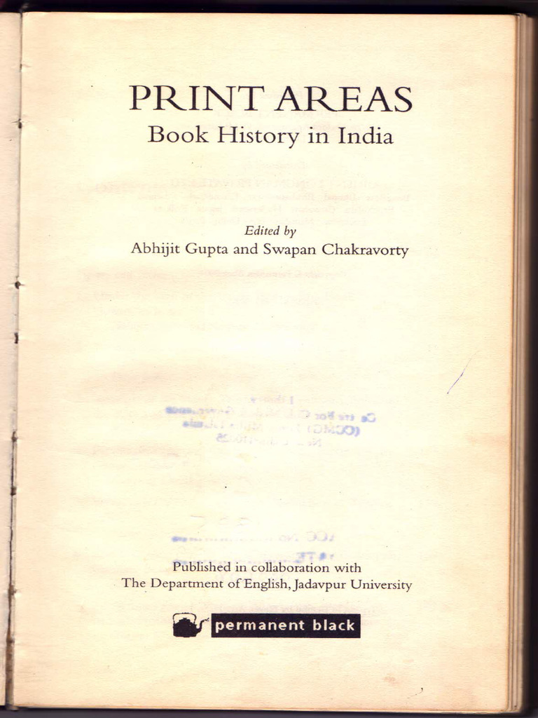 Abhijit Gupta's Print Areas | PDF