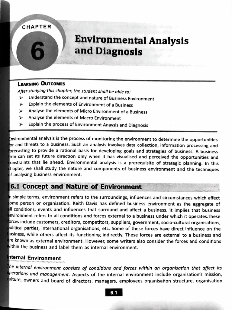 Environmental Analysis and Diagnosis | PDF | Marketing | Supply Chain