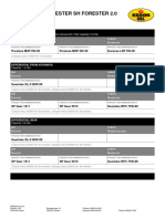 Product Recommendation Subaru (EU) Forester SH Forester 2.0 (2008-2013)