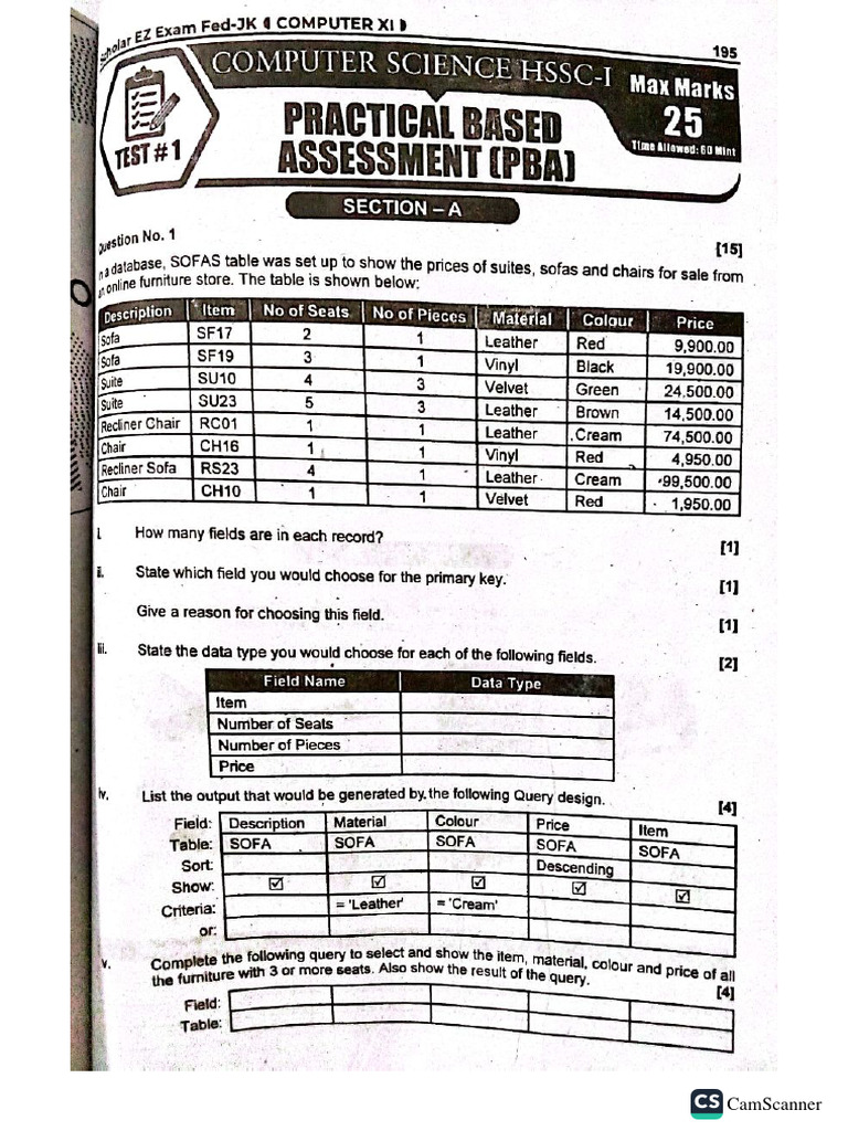 PBA Computer Science Resources | PDF