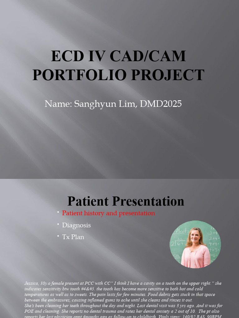 CAD/CAM Restoration Case Study | PDF | Mouth | Clinical Medicine