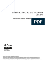Sun Fire X4170 M2 and X4270 M2 Servers: Installation Guide For Windows Operating Systems