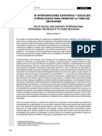 Evaluación de Intervenciones Sanitarias y Sociales