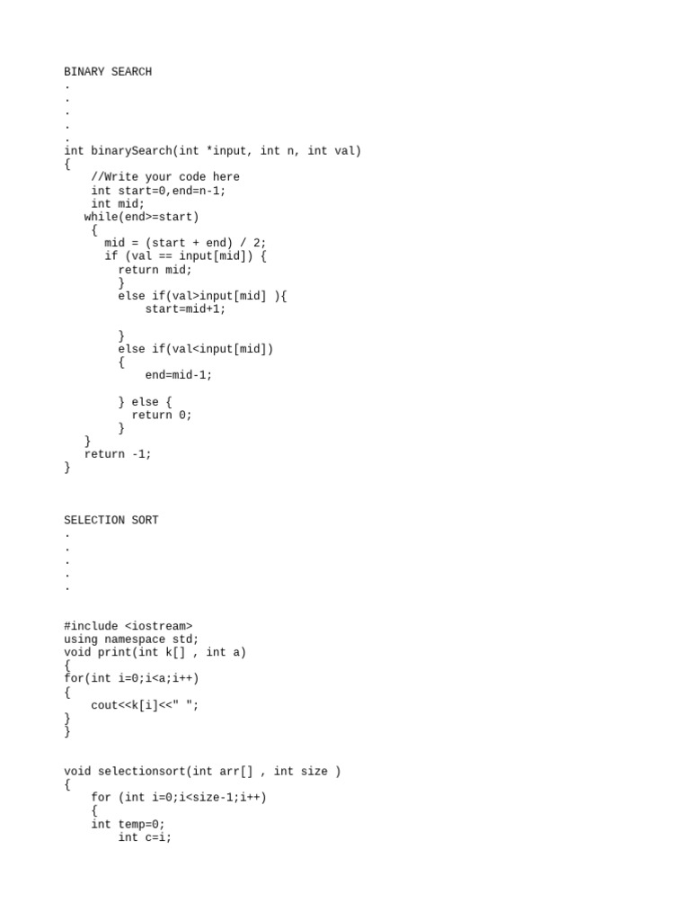 C++ Algorithms: Search and Sort Methods | PDF