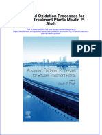 Textbook Ebook Advanced Oxidation Processes For Effluent Treatment Plants Maulin P Shah All Chapter PDF