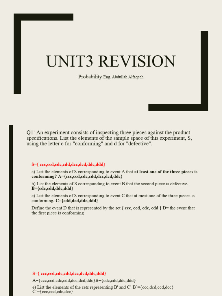 Unit 3 Pdf Statistics Statistical Theory