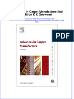 Textbook Ebook Advances in Carpet Manufacture 2Nd Edition K K Goswami All Chapter PDF