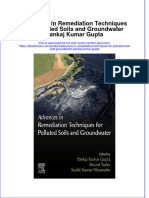 Textbook Ebook Advances in Remediation Techniques For Polluted Soils and Groundwater Pankaj Kumar Gupta All Chapter PDF
