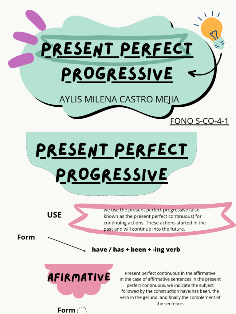 Present Perfect Progressive | PDF