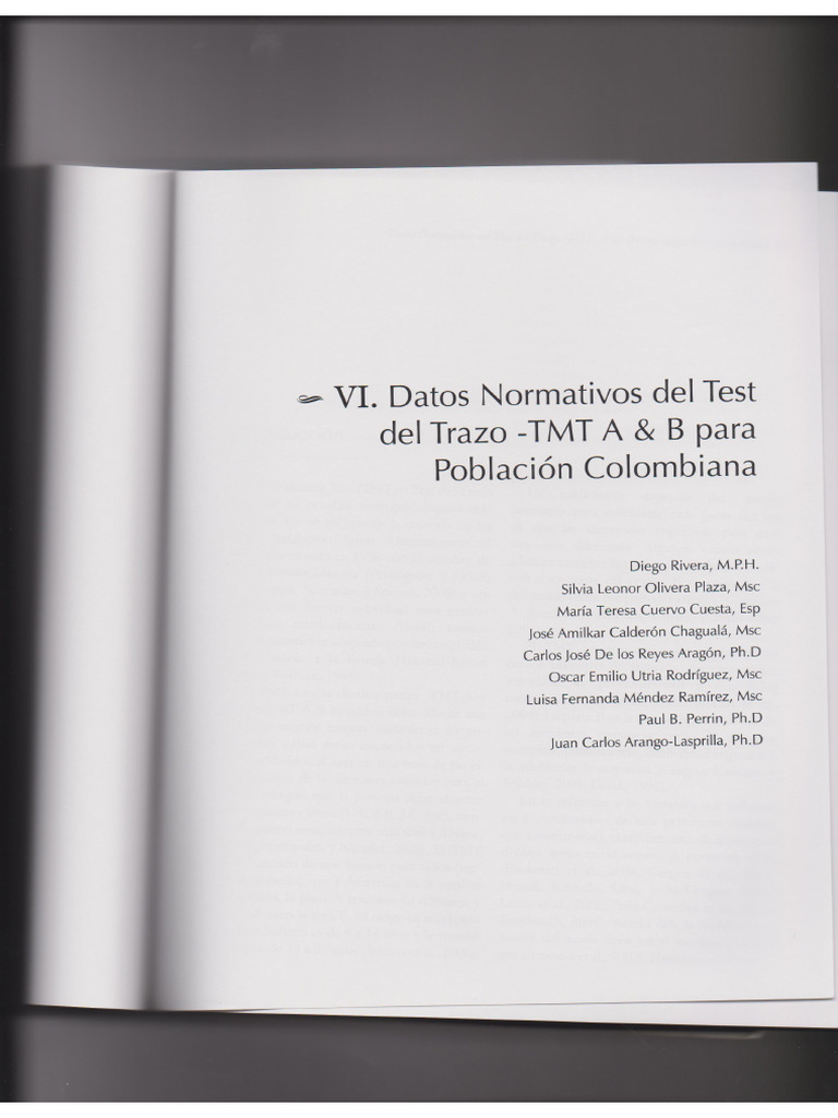 TMT A & B Baremos | PDF