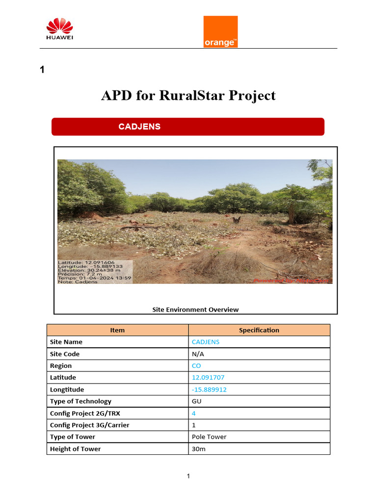 APD For RuralStar CADJENS | PDF | Antenna (Radio) | Electronics