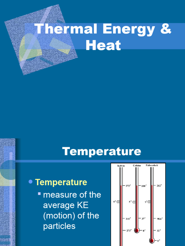 Thermal Energy & Heat | PDF | Heat Transfer | Thermal Conduction