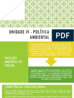 Unidade IV - Política Ambiental