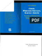 Ana Quiroga Crisis Procesos Sociales Sujeto y Grupo