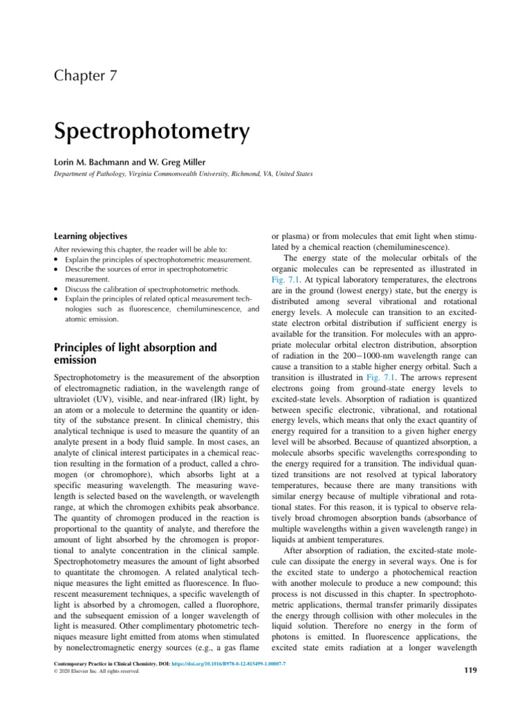 NADH Absorbance at 340 nm Explained | PDF | Spectrophotometry | Absorbance