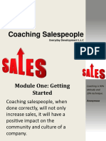 Coaching Sales People