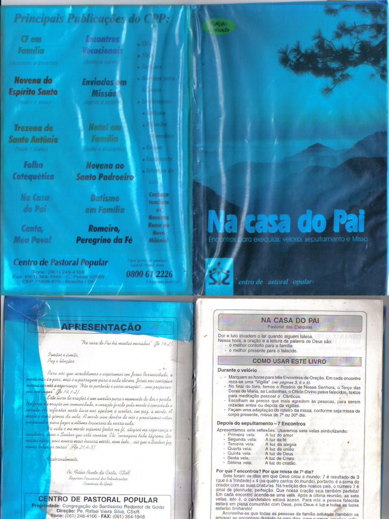 Livro Na Casa Do Pai Encontros Para Exequias Velorio Sepultamento E