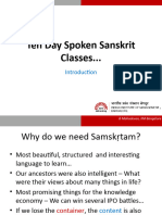 Day-01-April-29-2016 #Spoken Sanskrit, #IIT Sanskrit Class