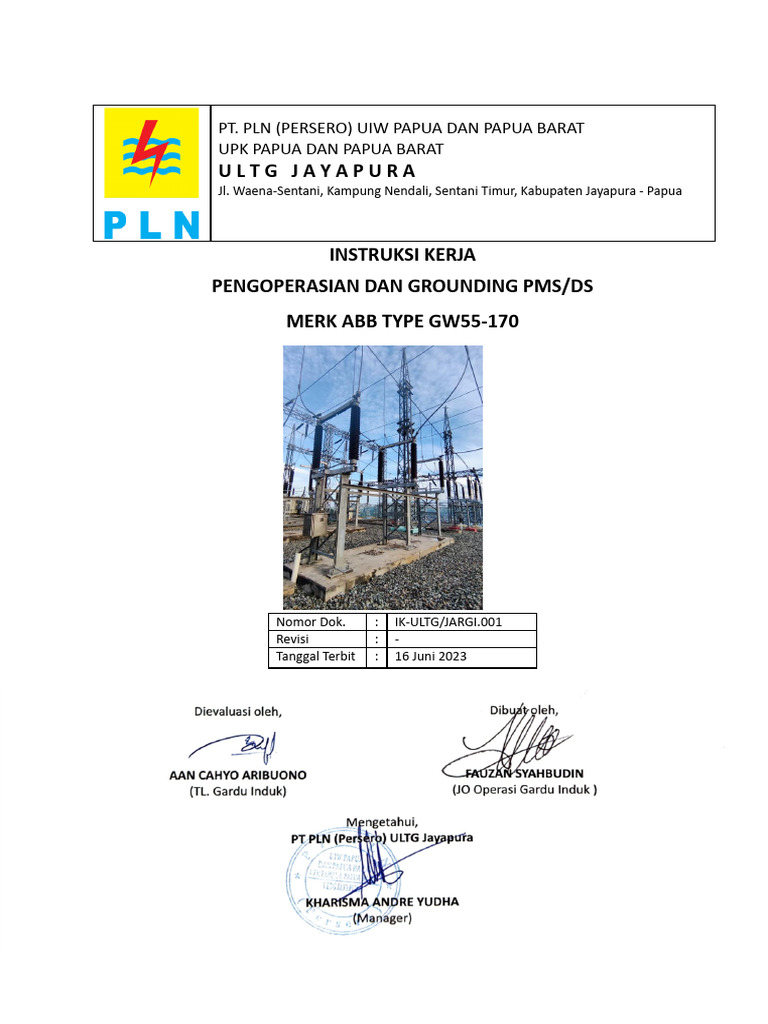 001 Ik Pengoperasian PMS Merk Abb Type GW55-170 | PDF