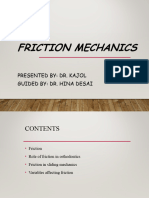 8) Friction Mechanics