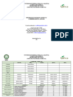 Horario Florestal PGM Semestre 20222