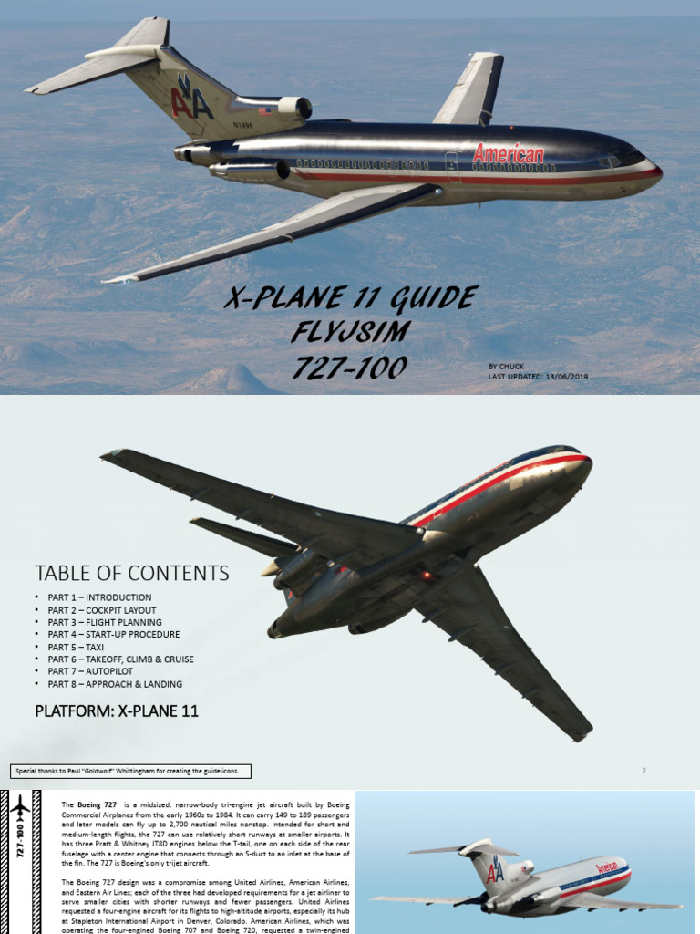 XP11 FlyJSim 727-100 Guide | PDF | Aerospace | Aircraft