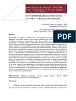 O Letramento No Ensino de Língua Portuguesa: Estratégias para A Formação Do Cidadão